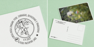 Annullo filatelico e cartolina dedicata all’edizione della Corsa degli Zingari 2022 i